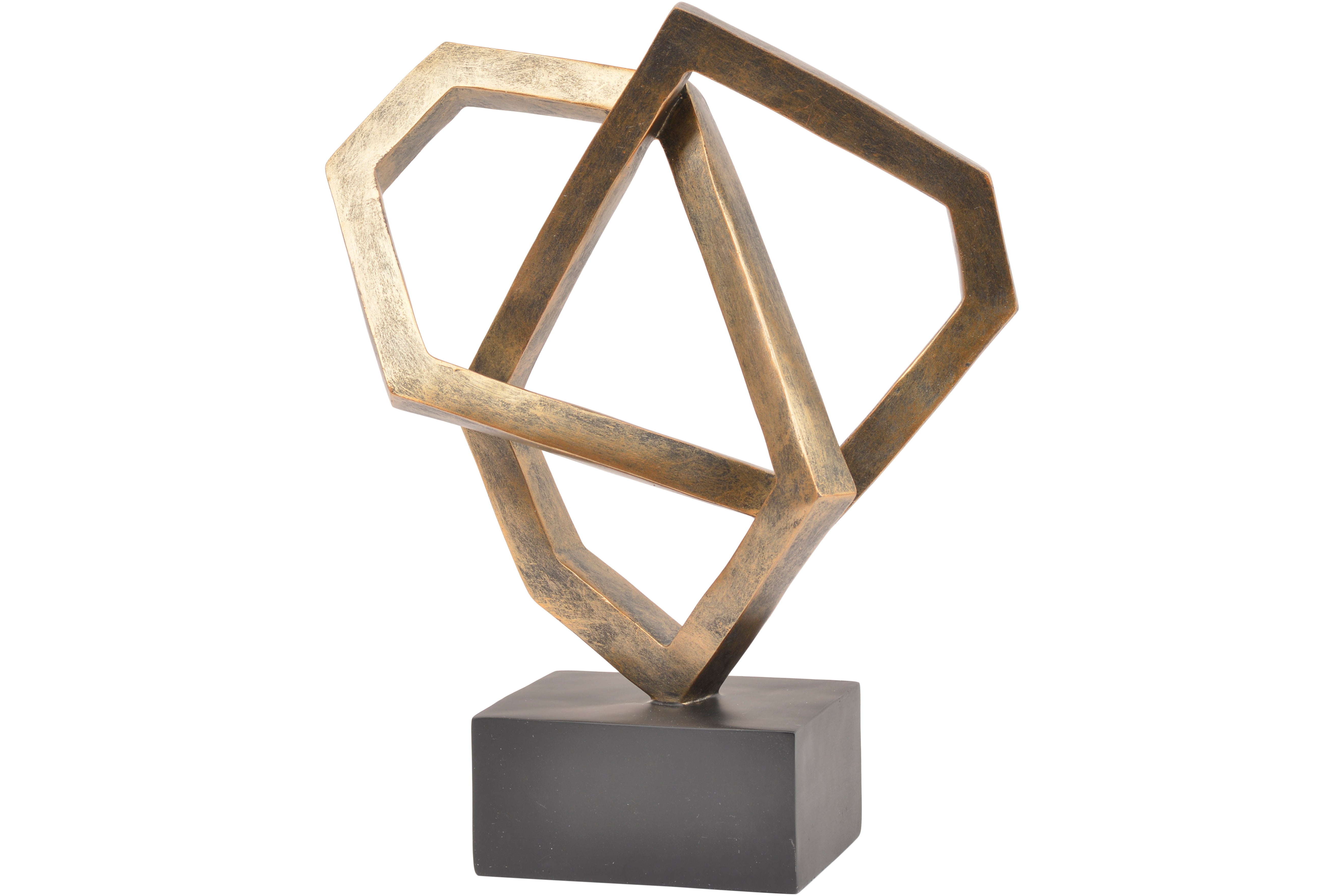 Antique Bronze Cubist Sculpture